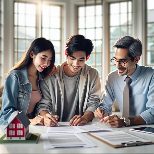 Rusk County homeowners signing property tax protest documents with advisor