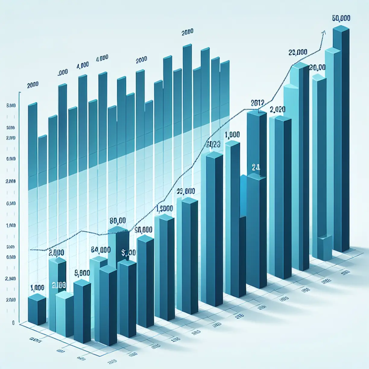 Starr County property tax initial noticing accounts bar chart 2015 to 2024