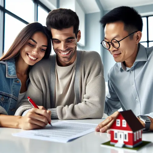 Walker County homeowners signing property tax protest documents with advisor