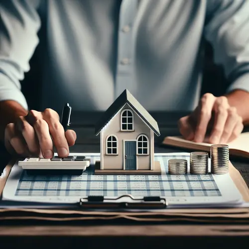 Harrison County property tax calculation with home valuation