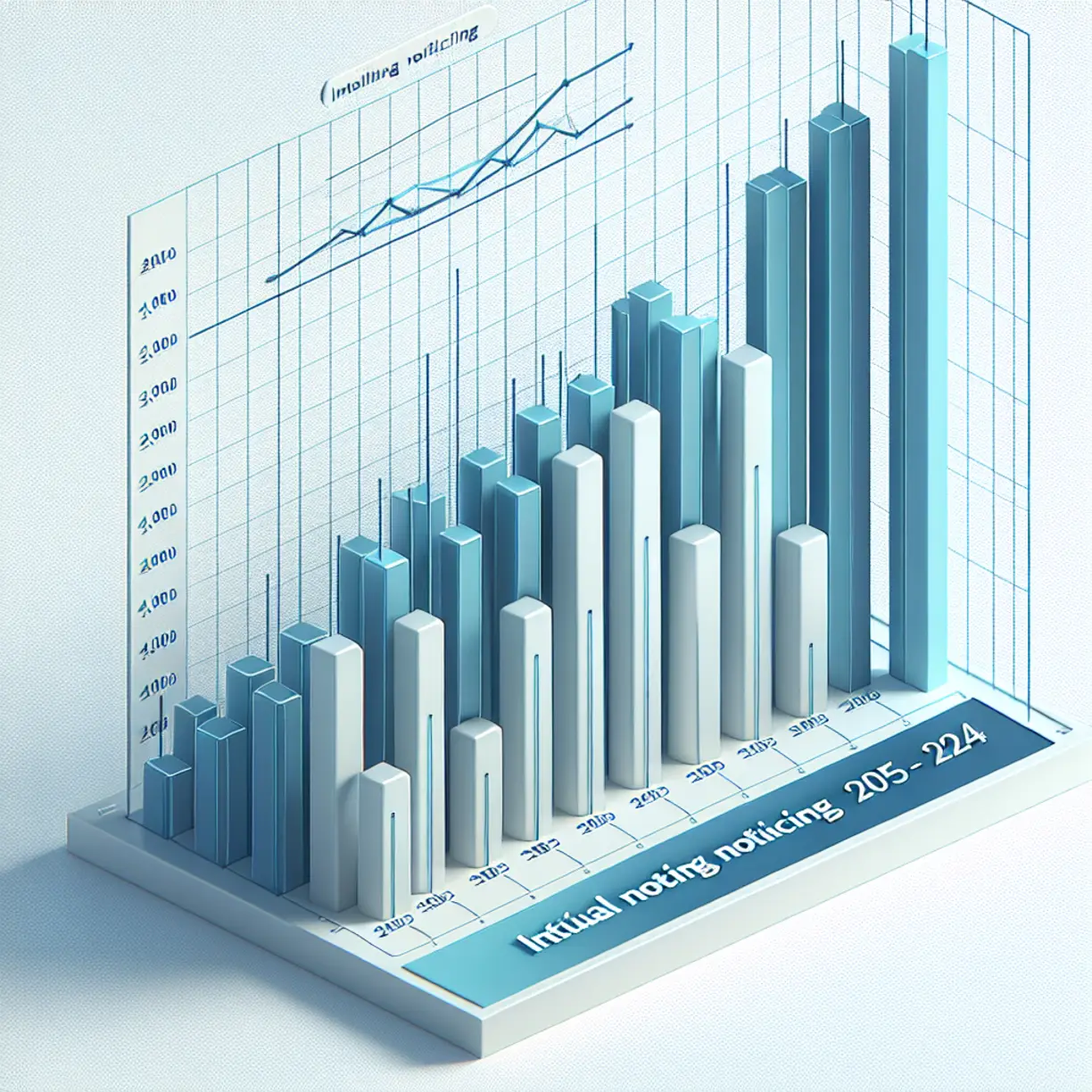 Harrison County property tax initial noticing accounts bar chart 2015 to 2024