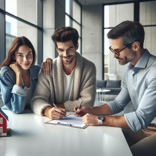 kaufman County homeowners signing property tax protest documents with advisor