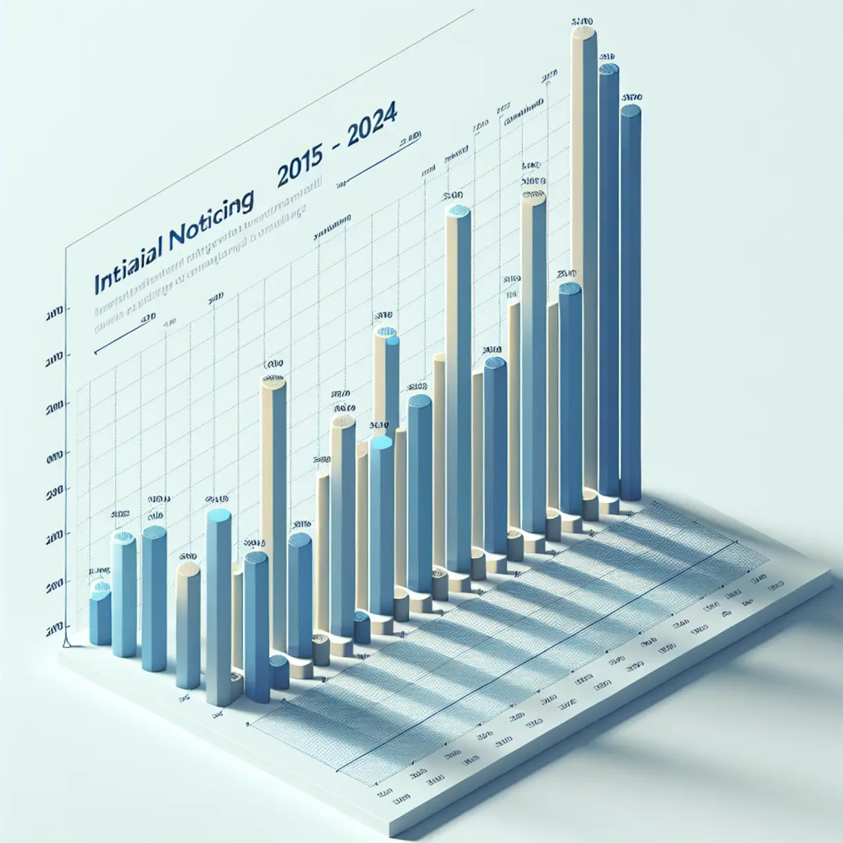 Polk County property tax initial noticing accounts bar chart 2015 to 2024