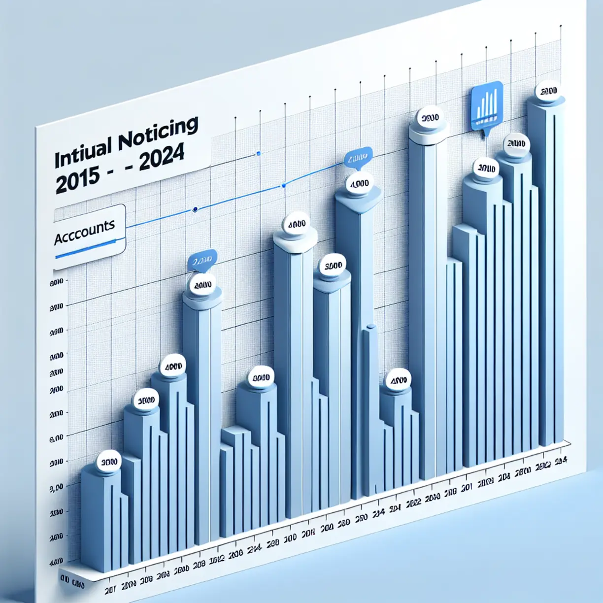 San Patricio County property tax initial noticing accounts bar chart 2015 to 2024