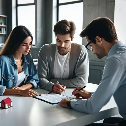 Wise County homeowners signing property tax protest documents with advisor