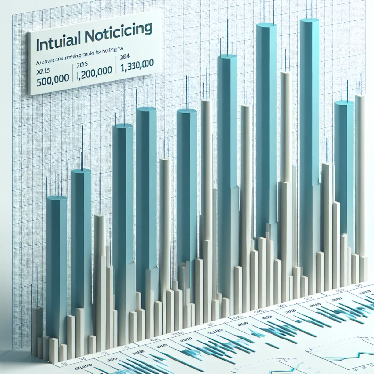 Wood County property tax initial noticing accounts bar chart 2015 to 2024