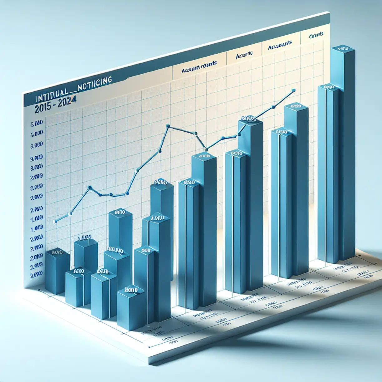 Howard County property tax initial noticing accounts bar chart 2015 to 2024