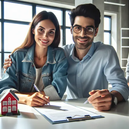 Howard County homeowners signing property tax protest documents with advisor